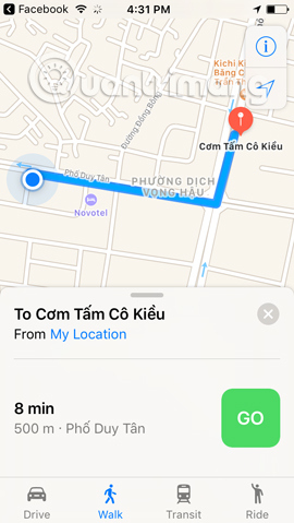 Chi tiết đường đi đến vị trí có WiFi  Find WiFi Facebook