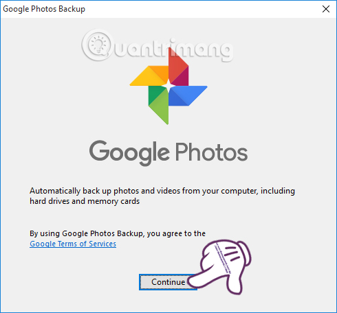 Hướng dẫn sử dụng Google Photos trên Windows 10