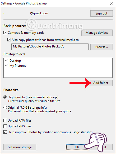 Hướng dẫn sử dụng Google Photos trên Windows 10