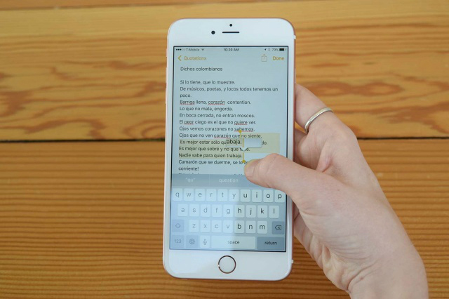 Tips for typing fast keys on iPhone