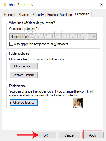 Thay đổi hình đại diện cho thư mục bằng IconCool Studio