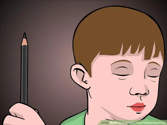 Nhìn ra chỗ khác một vài phút hoặc nhắm mắt lại