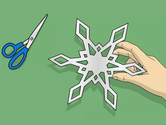 Tạo món đồ trang trí hình bông tuyết lấp lánh