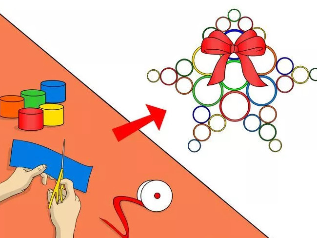 Làm vòng Giáng sinh theo phong cách hiện đại và thân thiện với môi trường