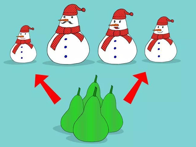 Làm người tuyết dễ thương từ quả bầu
