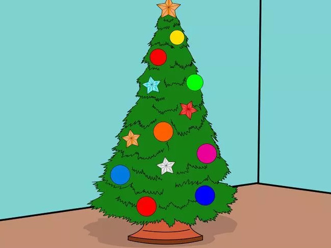 Trang trí cây thông Nô-en mang phong cách vẻ ngoài tao nhã và cổ điển.