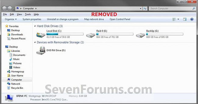 Cách thêm hoặc gỡ bỏ Control Panel từ Navigation Pane trên Windows 7