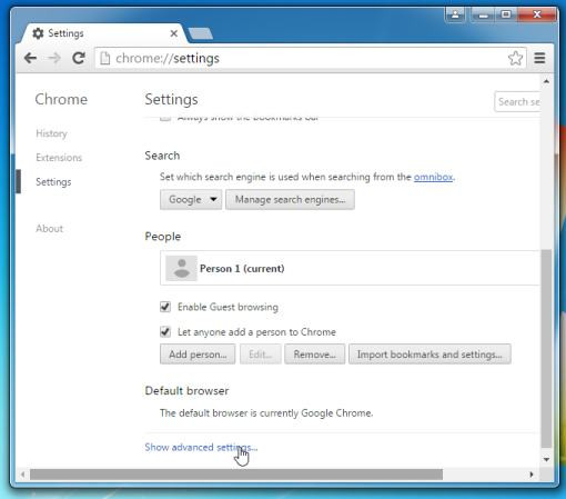 Cách gỡ bỏ Trustedsurf.com trên trình duyệt Chrome, Firefox và Internet Explorer