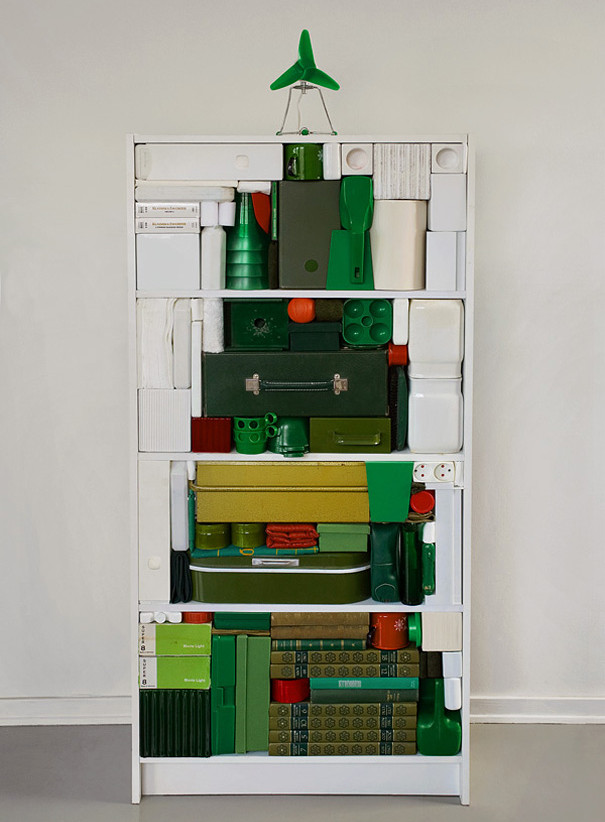 Biến chiếc giá để đồ thành cây thông Noel Biến chiếc giá để đồ thành cây thông Noel