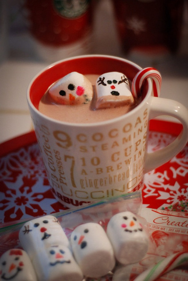 Người tuyết bằng kẹo dẻo