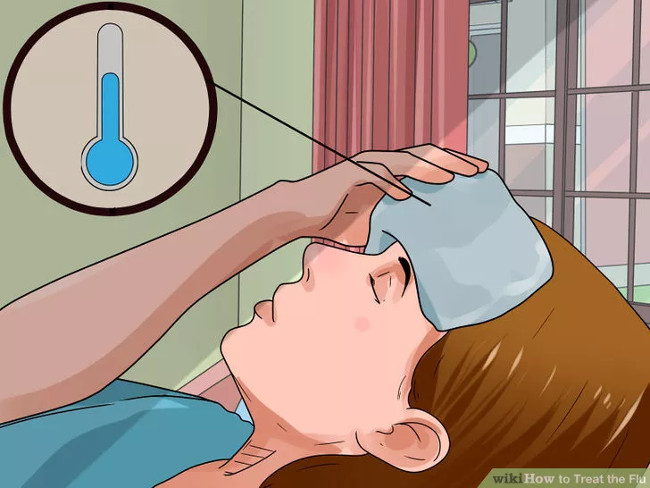 Làm giảm sơn sốt bằng khăn lạnh