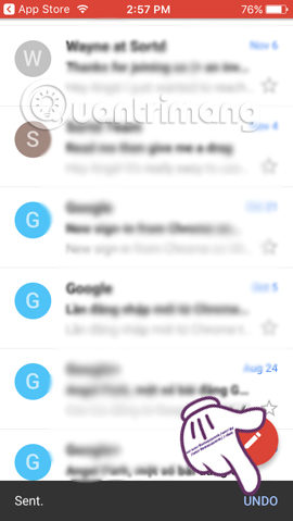 Hướng dẫn thu hồi email đã gửi trên Gmail iPhone/iPad