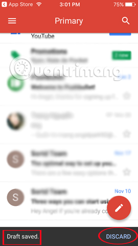 Hướng dẫn thu hồi email đã gửi trên Gmail iPhone/iPad