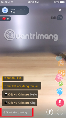 Hướng dẫn phát Live stream TalkTV Live trên điện thoại