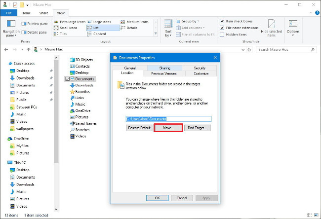 Đồng bộ Desktop, Document,... trên Windows 10 với OneDrive
