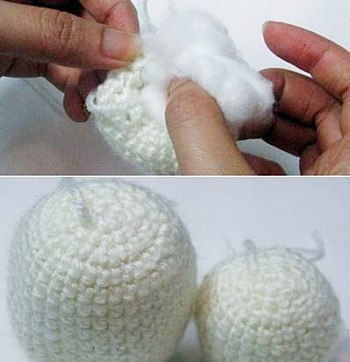 Nhồi bông y tế vào bên trong   Nhồi bông y tế vào bên trong