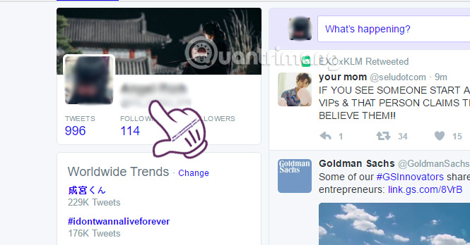 Đăng nhập thông tin cá nhân Twitter  Đổi tên đăng nhập trên Twitter