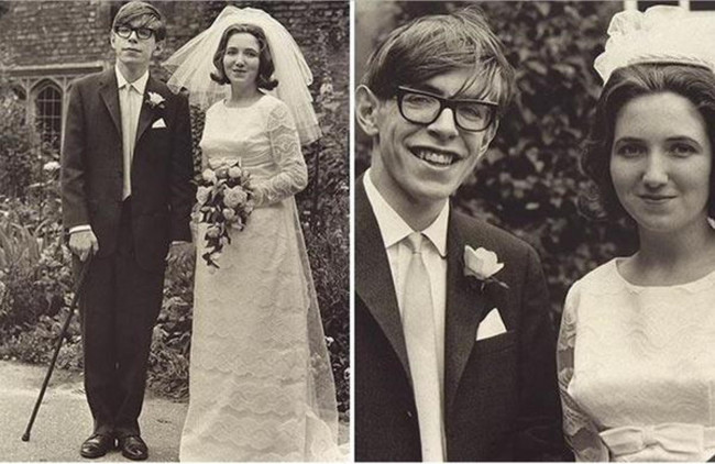 Đám cưới của Hawking với Jane Wilde năm 1965.