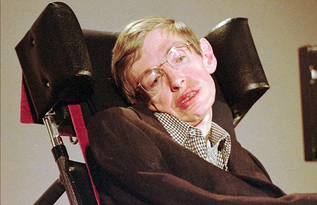 Hình ảnh Stephen Hawking tháng 4/1996.