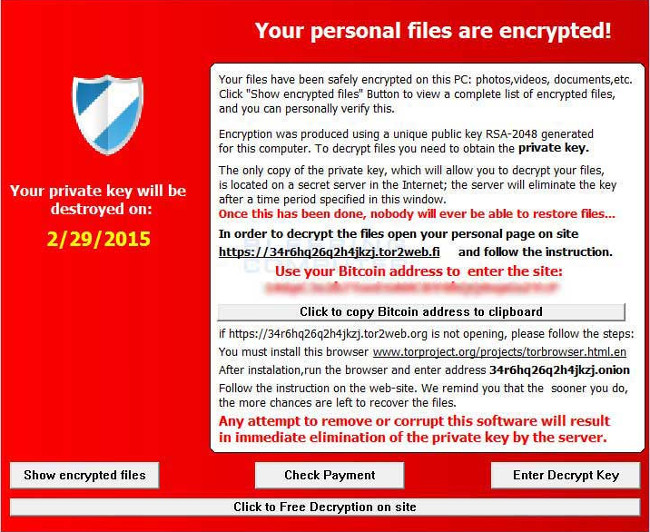 Dưới đây là 3 loại virus Ransomware siêu nguy hiểm và đáng sợ nhất 
