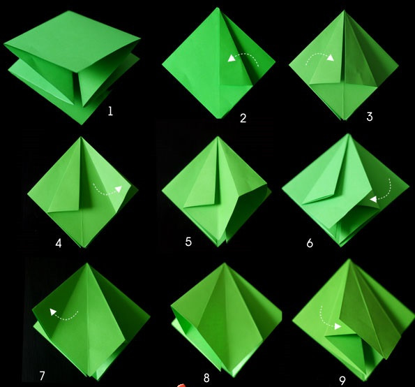 7 cách gấp cây thông Noel giấy theo phong cách origami để trang ...