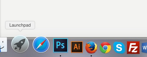Launchpad trong macOS Sierra
