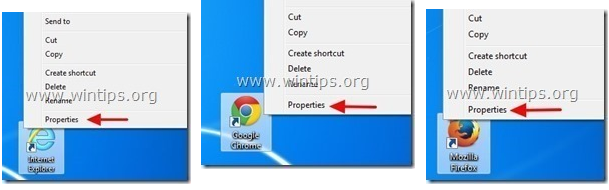 Gỡ bỏ Hao123.com từ shortcut Internet Browser