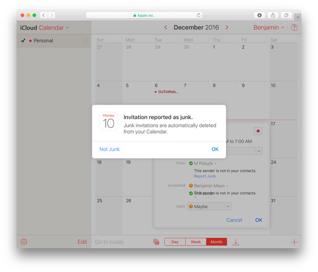 Apple tung giải pháp khắc phục tình trạng spam trong iCloud Calendar