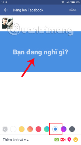 Chọn màu đăng status Facebook  Cách đăng status Facebook nhiều