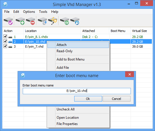 Toàn tập cách sử dụng Simple VHD Manager