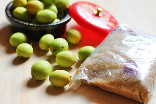 Nguyên liệu làm mứt táo Nguyên liệu làm mứt táo