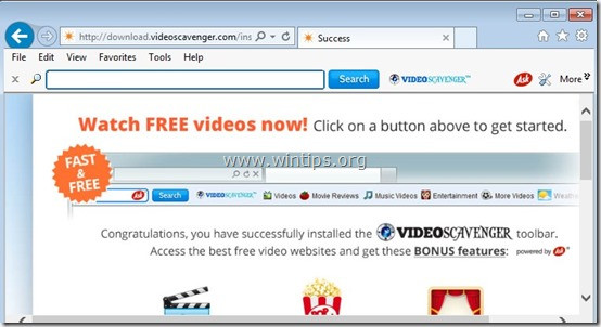 Đây là cách gỡ bỏ phần mềm quảng cáo VideoScavenger Toolbar