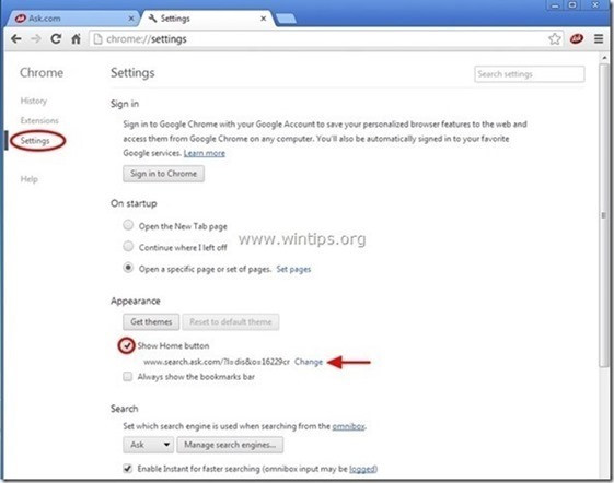 Tại mục Appearance