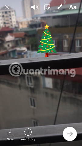 Hướng dẫn quay video Giáng sinh trên Instagram