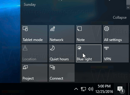 Kích hoạt chế độ Blue Light trên Windows 10