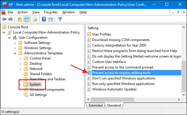 Chặn quyền truy cập Registry Editor trên Windows 10 / 8 / 7