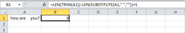 Hướng dẫn cách đếm số từ trong ô trên Excel