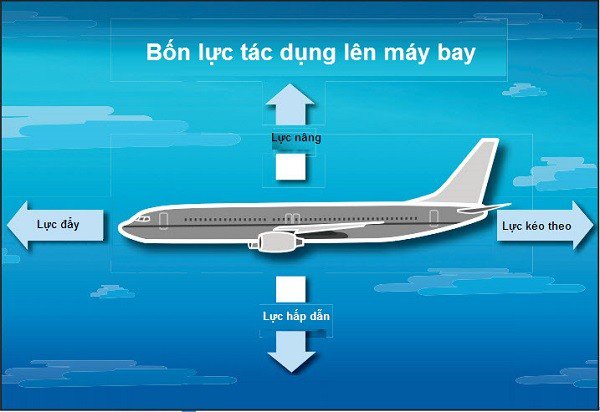 Bốn lực tác dụng lên máy bay 
