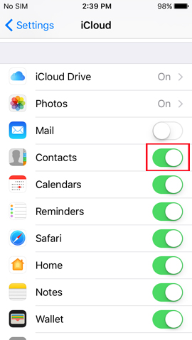 Import contacts from iPhone to Gmail