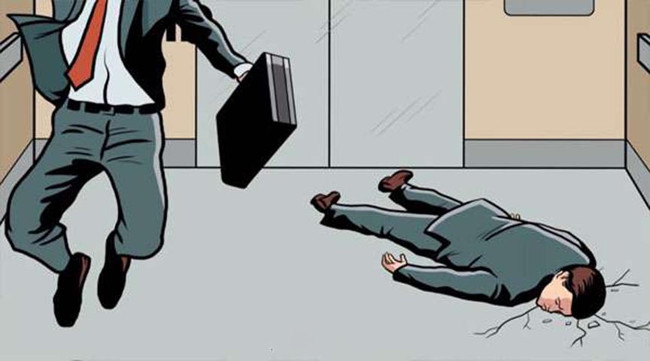 Làm sao khi thang máy rơi 