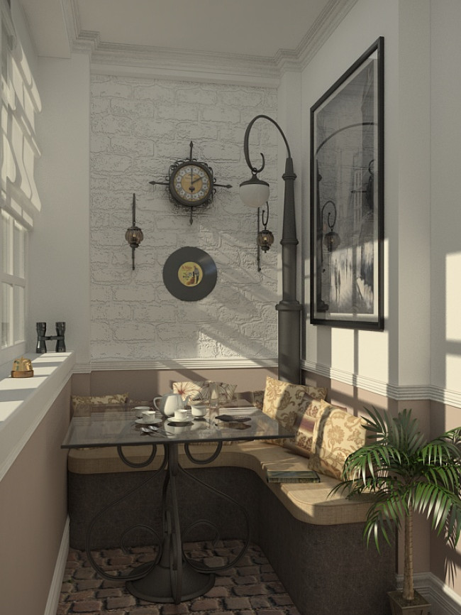 Ban công thành phòng khách 