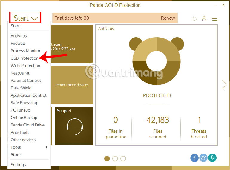 Tăng cường bảo mật Windows bằng Panda Gold Protection