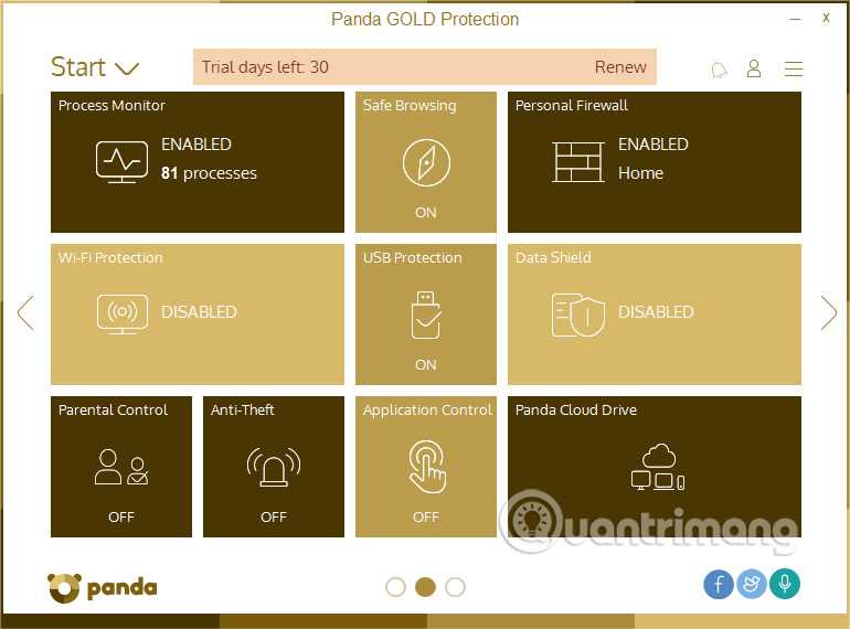 Tính năng bảo mật của Panda Gold Protection Panda Gold Protection