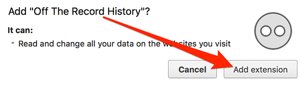 Chọn nút Add extension 