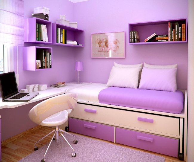 Căn phòng màu tím mộng mơ