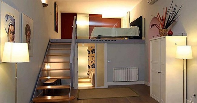 Một ý tưởng thiết kế tuyệt vời với gác xép nhỏ