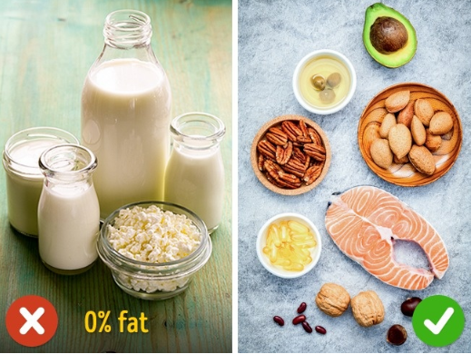 Chỉ tiêu thụ những sản phẩm ít chất béo Chỉ tiêu thụ những sản phẩm ít chất béo