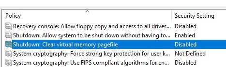 Xóa sạch dấu vết của Pagefile mỗi khi tắt máy tính Windows 10