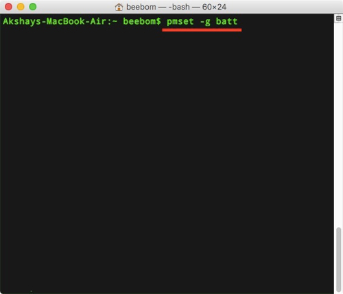 Kiểm tra pin máy Mac trên Terminal  Kiểm tra pin máy Mac trên Terminal