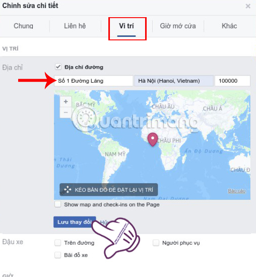 Hướng dẫn cách check in cho Fanpage Facebook